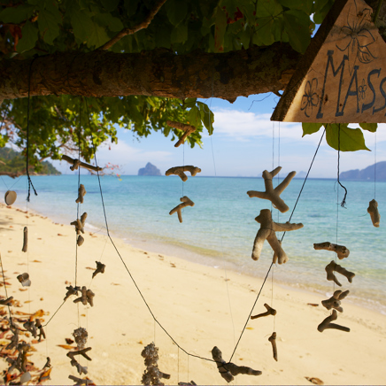 Stranden ved The Sevenseas Resort på Koh Kradan