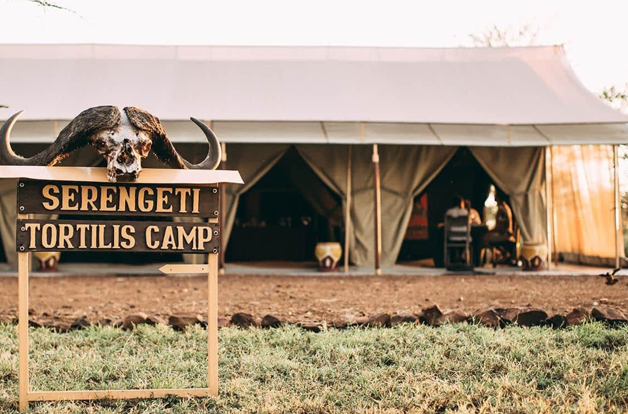 Serengeti Tortilis Camp Sign