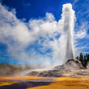 Gejser i Yellowstone 
