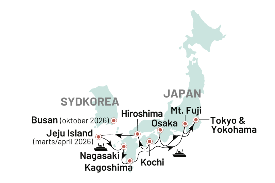 Krydstogter Japan Foraar2026