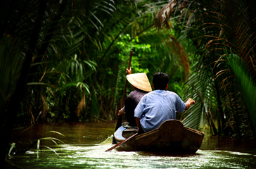 Vietnam - mekong floden_befolkning_baad_01