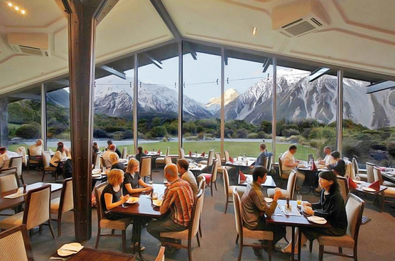 new zealand - mount cook national park - hermitage hotel_restaurant_03