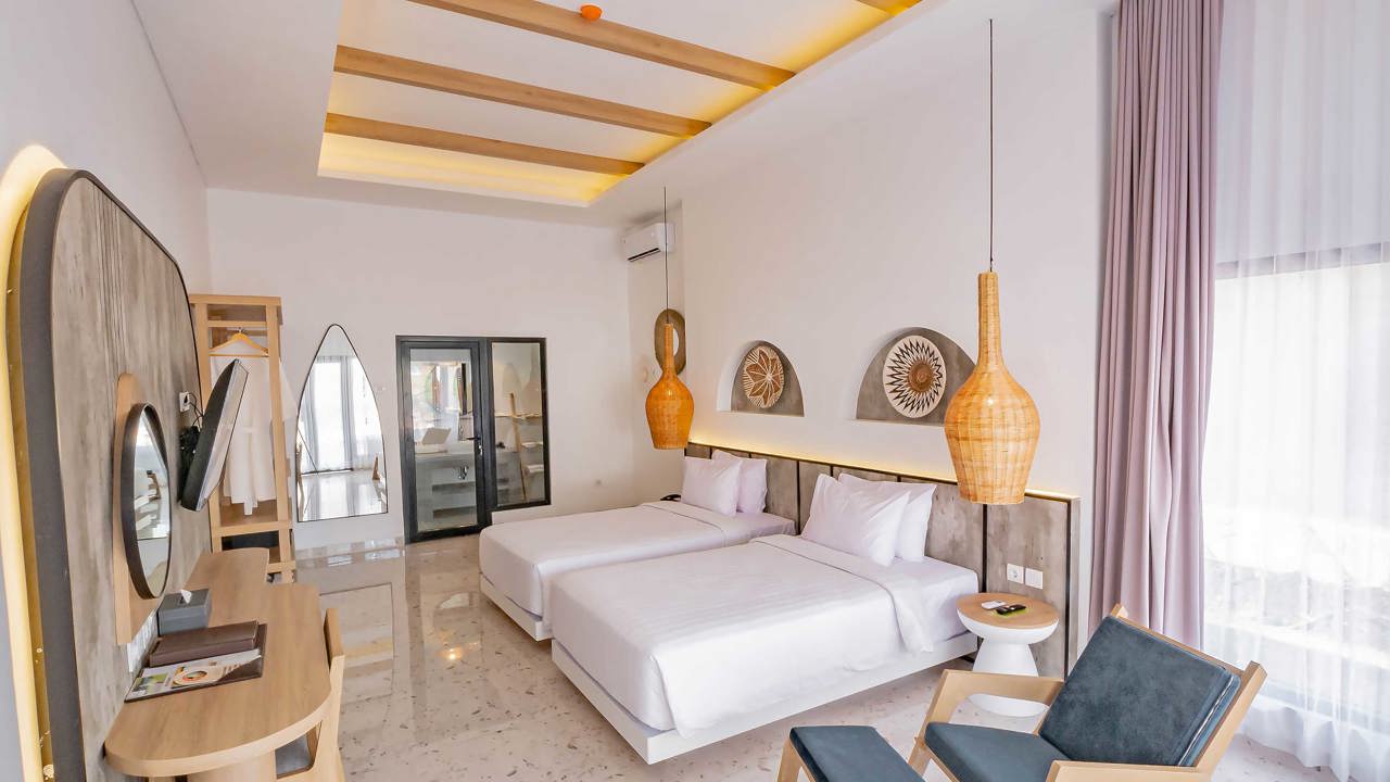 Room Interior Twin Beds