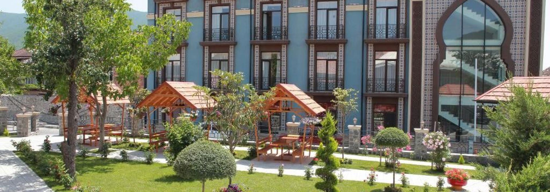 Aserbajdsjan Sheki Macara Sheki City Hotel Facade 2