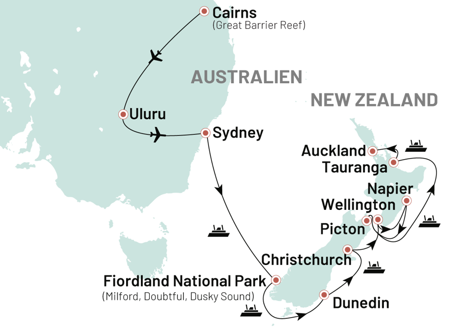 Krydstogter AUS+NZ