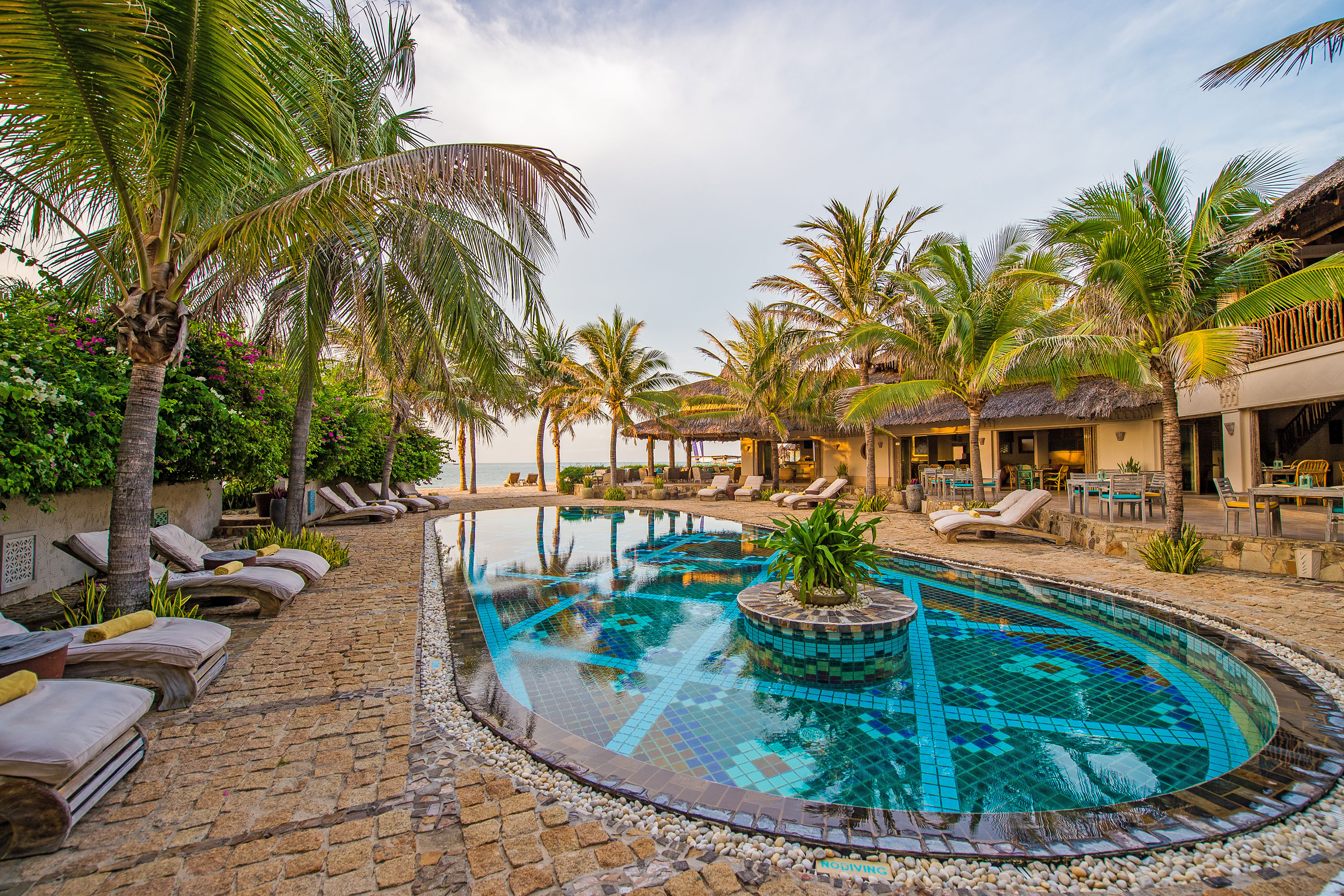 Pool Area Golden Hour