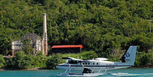 Vi skal med vandfly fra St. thomas til St. Croix