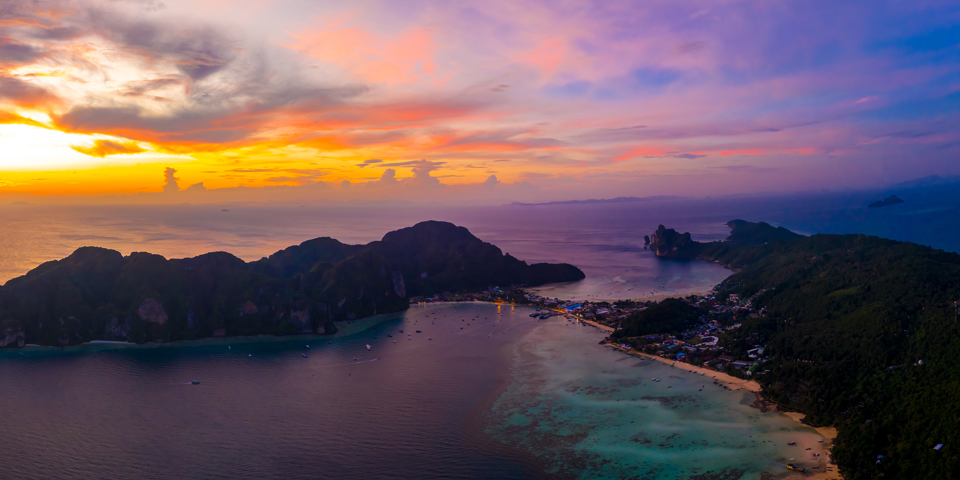 thailand - Phi phi solnedgang