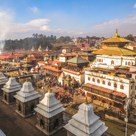 ...og Pashupatinath-templet.