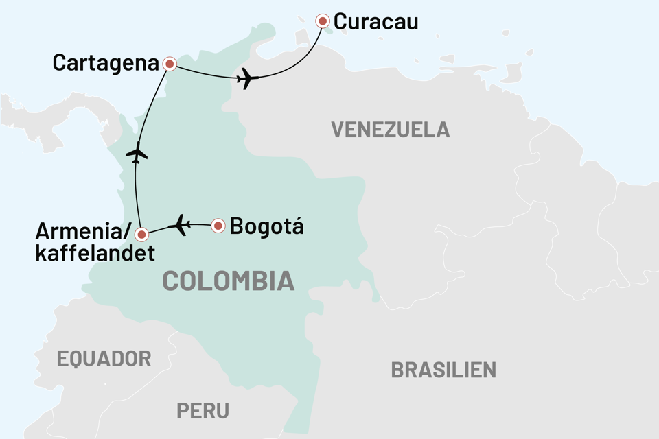 Colombia Og Badeferie Paa Curacao