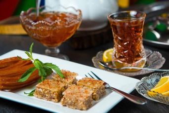 Aserbajdsjan Sheki Macara Sheki City Hotel Food