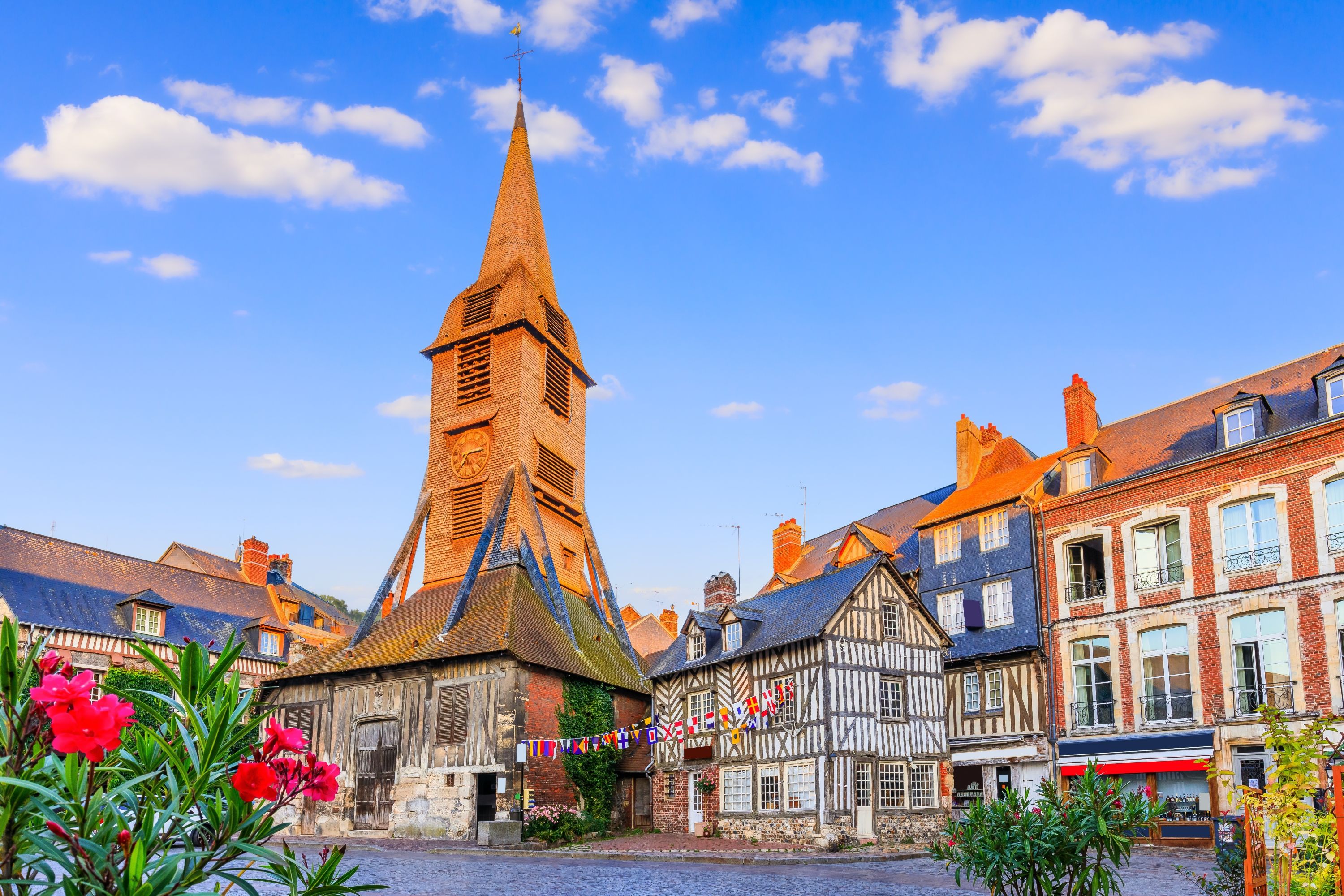 Honfleur Normandiet Kirketaarn Chhurch Of Saint Catherine 2218355791