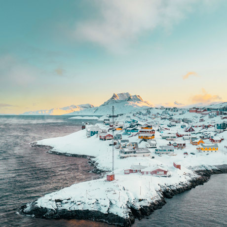 Colourful Nuuk And Sermitsiaq