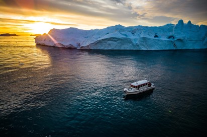 Grønland Ilulissat Isfjorden Båd Hotel Icefiord