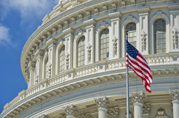 usa - washington capitol flag