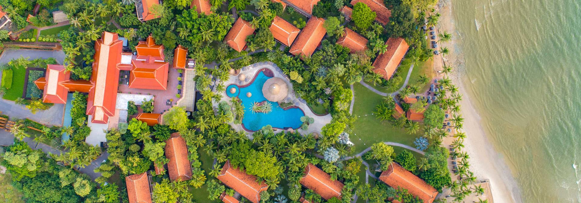 Aerial Resort And Beach