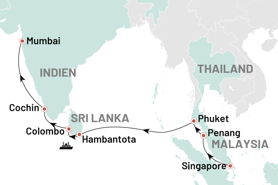 Krydstogter Oestens Mystik Fra Singapore Til Indien