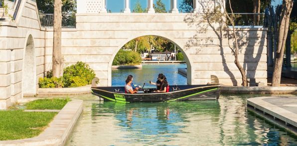 Azerbaijan Baku Little Venice Water Park Baku Boulevard