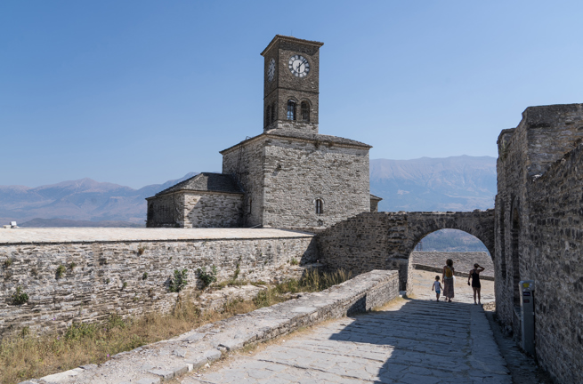 Albania Gjirokastër Fortress Clock Tower