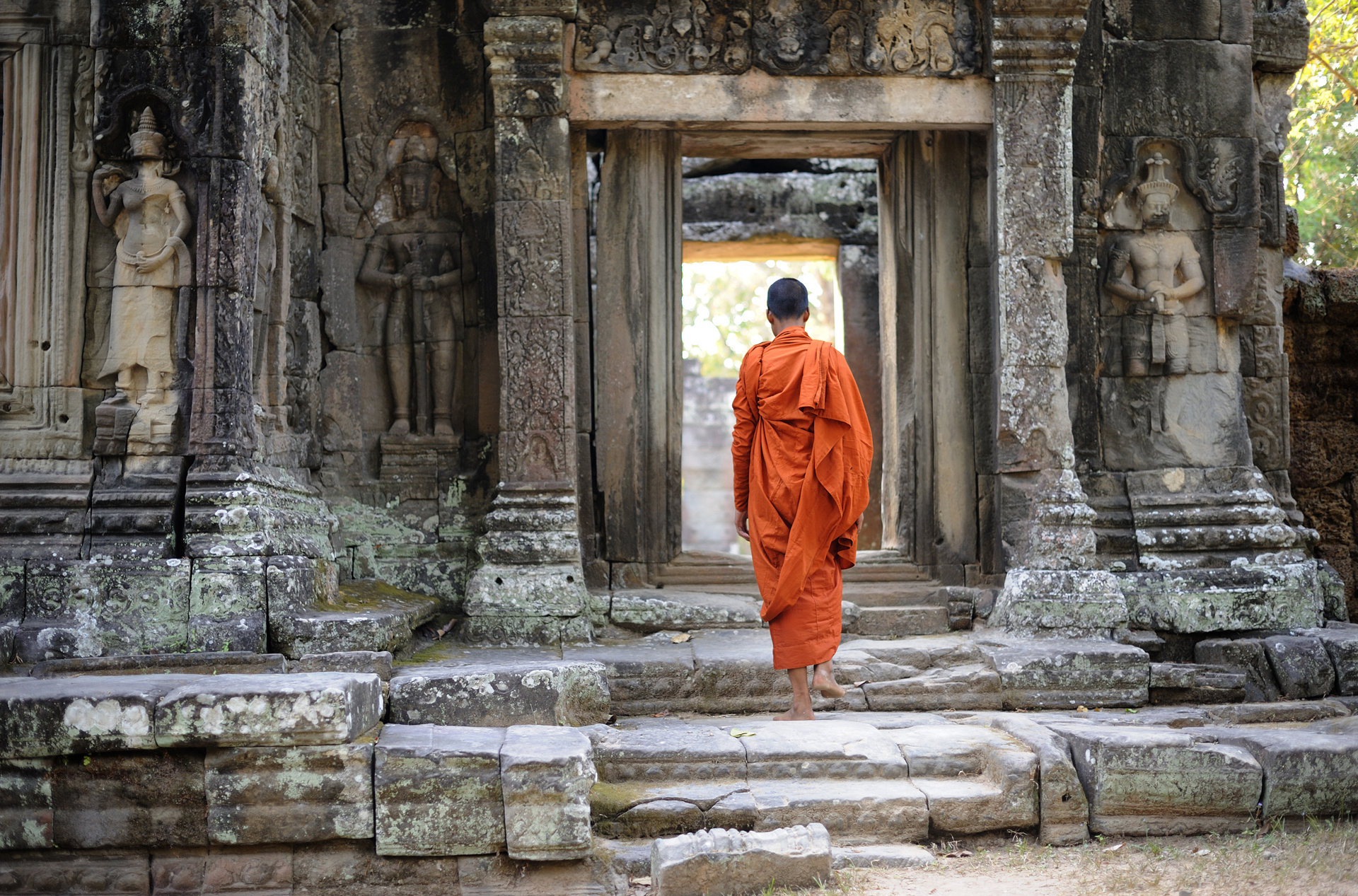 colombia - siem reap_banteay kdei_tempel_munk_01