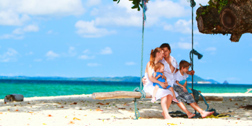 Mauritius Strand Familie 02