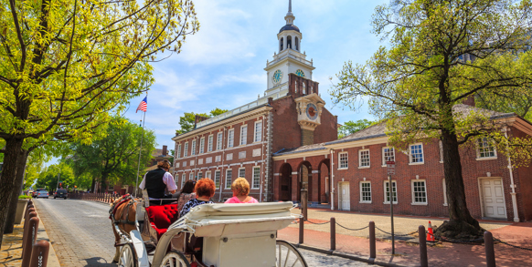 Independence Hall i Philadelphia.