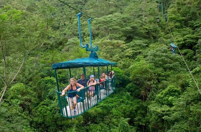 costa rica - san jose gondol gennem regnskoven