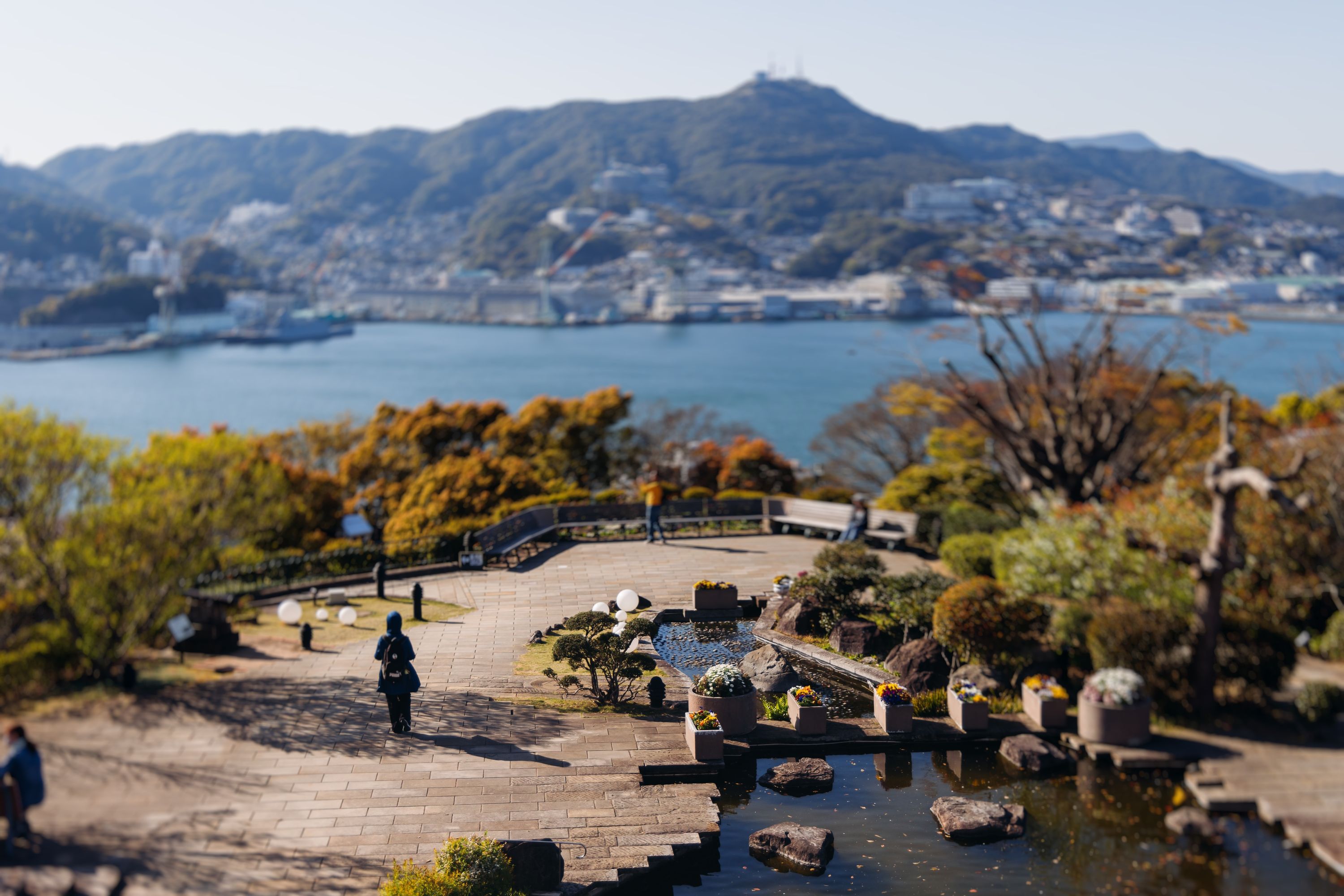 Japan Nagasaki Glover Garden Minamiyamate Hill View Of Harbour