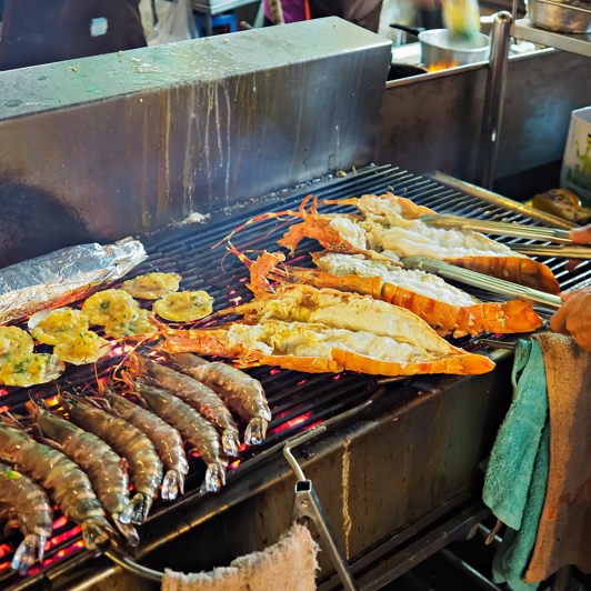 Hua Hin Madlavningskursus Grillet Skaldyr
