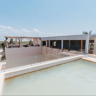 Hotel Bygning Og Pool Dos Mares Barefoot Hotel