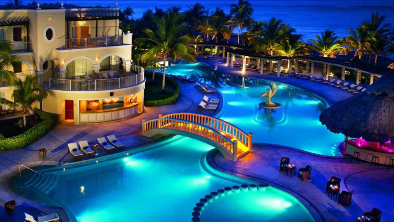 Pool Vertical Night