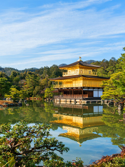 Kyoto Guldpavillonen Kinkakuji Buddhist Temple