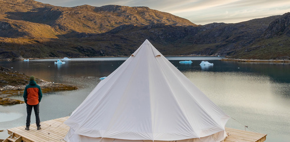 Camp Kangiusaq Telt Udsigt