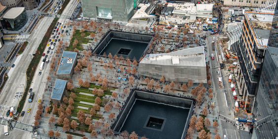 Usa New York 911 Memorial Birds View