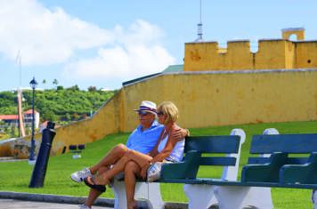 Caribien St Croix Frederiksted Gult Fort 08