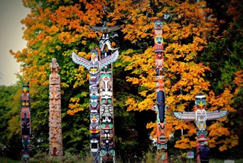 First Nations kunst i Stanley Park