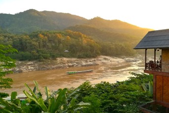 Mekong Riverside.Lodge Udsigt Til Flod