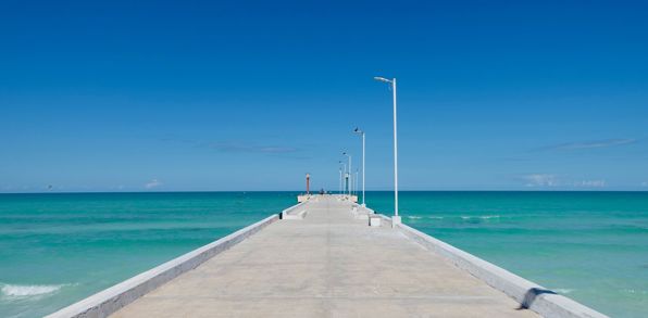 Mexico Yucatan El Cuyo Strand