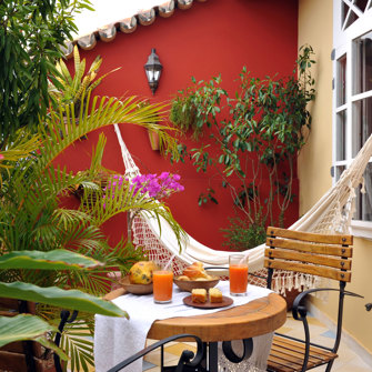 Terrasse Morgenmad