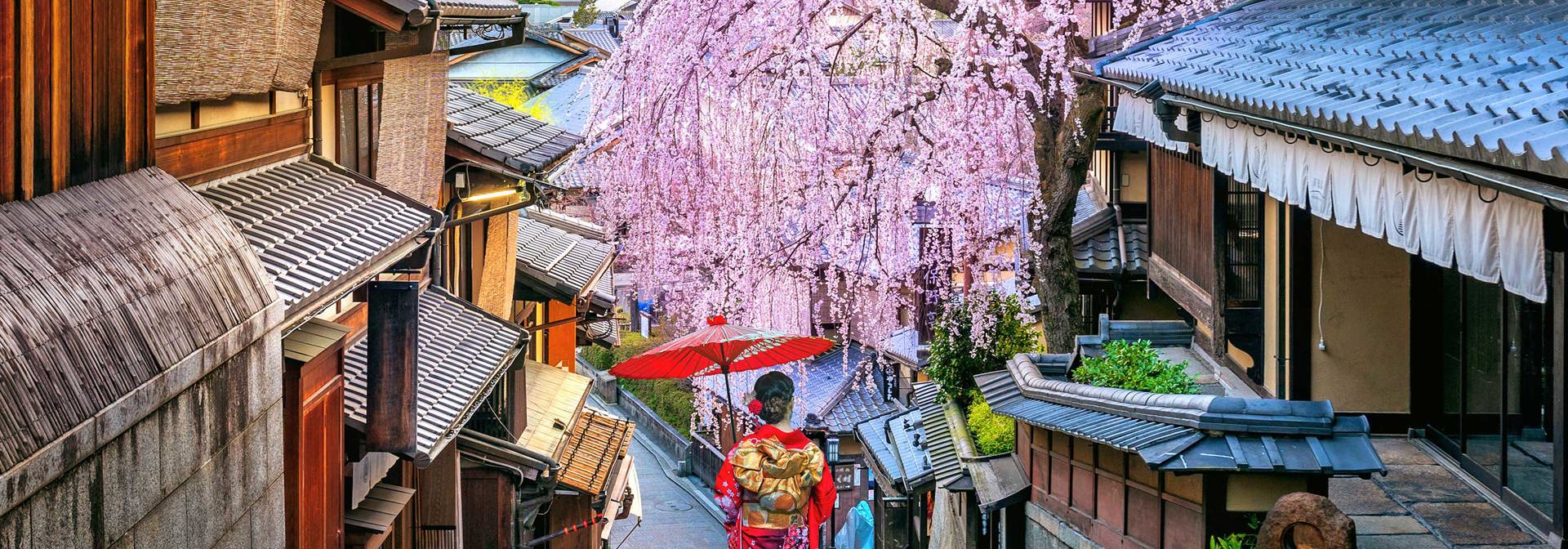 Kvinde I Higashiyama Distrikt I Kyoto