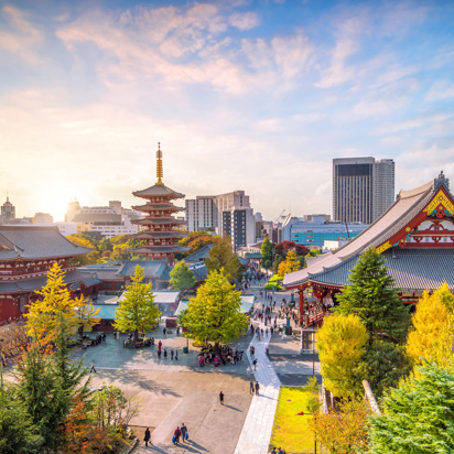 Sensoji Tempel Området