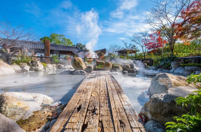 Japan Beppu Oniishibozu Jigoku Hot Spring