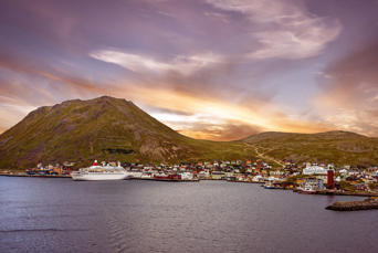 Vi nærmer os Nordkap ved byen Honningsvåg...