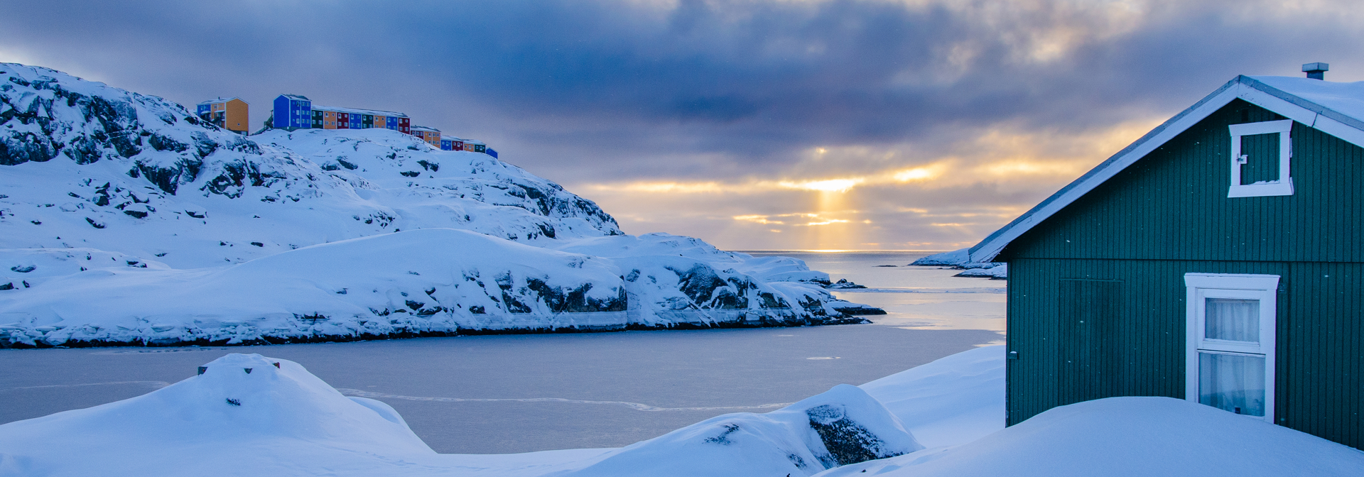 Sisimiut Panoramaudsigt Solnedgang 1743949796