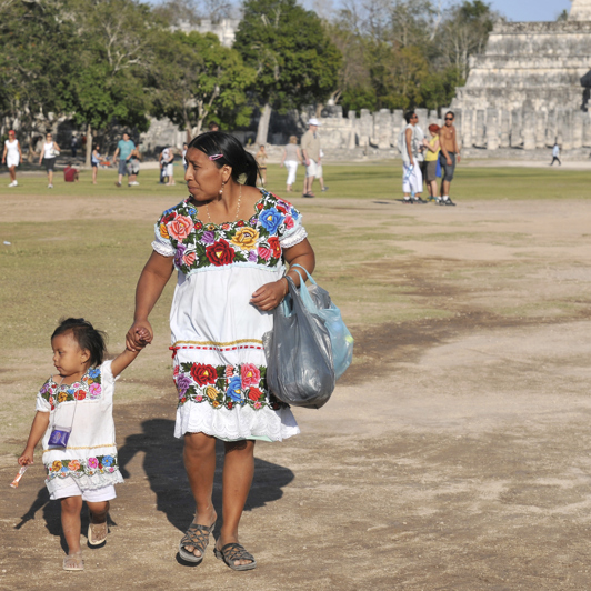 mexico - yucatan_chichen itza_befolkning_01
