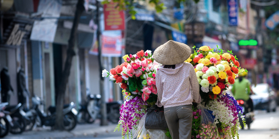 Vietnam - hanoi_befolkning_kvinde_gadesaelger_01