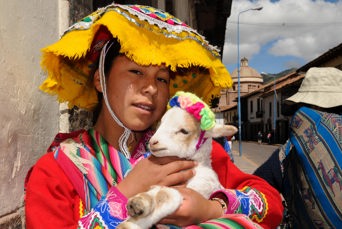 peru - cuzco_befolkning_pige_lama_02