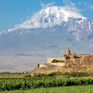 Armenia Khor Virap Church Mount Ararat In Background 2