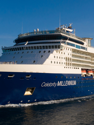 I Yokohama går vi om bord på Celebrity Millennium