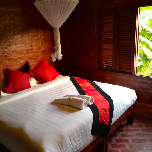 Mekong Riverside.Lodge Hytte Hytte Værelse
